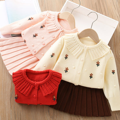 Girls Elegant Comfortable Outfit Girls Back to School Outfit Two-piece Set
