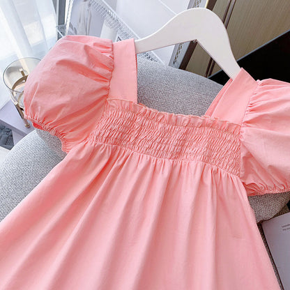 Girls Summer Holiday Dress Girls Elegant Vacation Dress