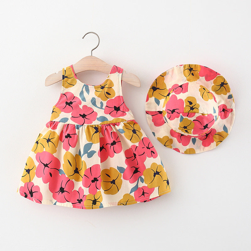 Girls Floral Vacation Dress Girls Beach Dress
