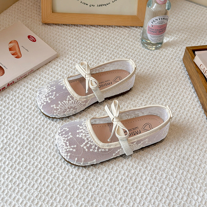 Baby's New Bow Princess Soft-Soled Shoes