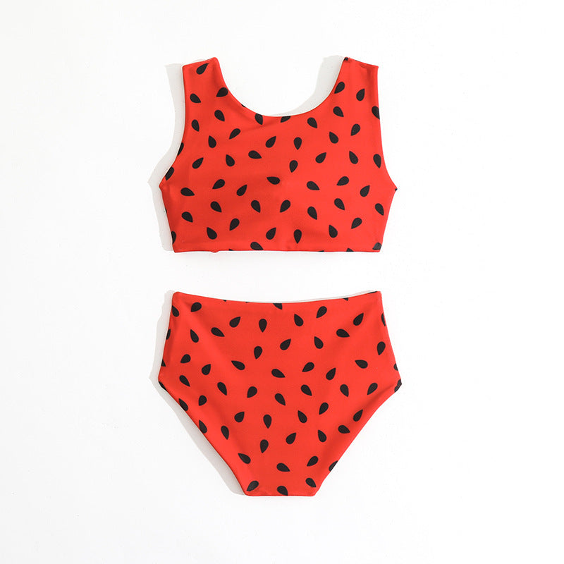 Children's Swimsuit Set New Girls Double-sided Swimsuit