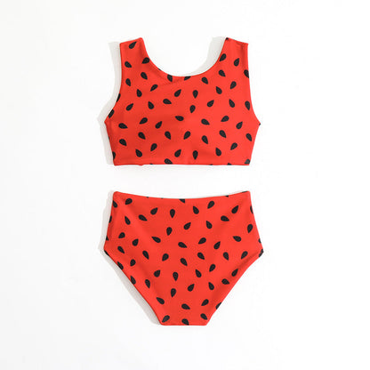 Children's Swimsuit Set New Girls Double-sided Swimsuit
