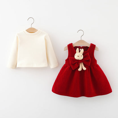 Girls Autumn School Dress Girls Elegant Dress