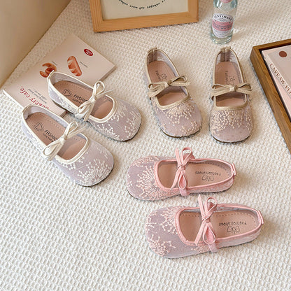 Baby's New Bow Princess Soft-Soled Shoes