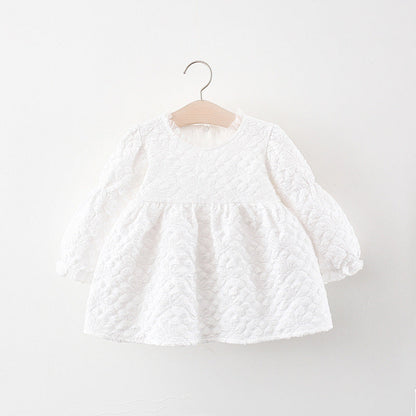 Girls Elegant School Dress Girls Autumn Comfortable Dress