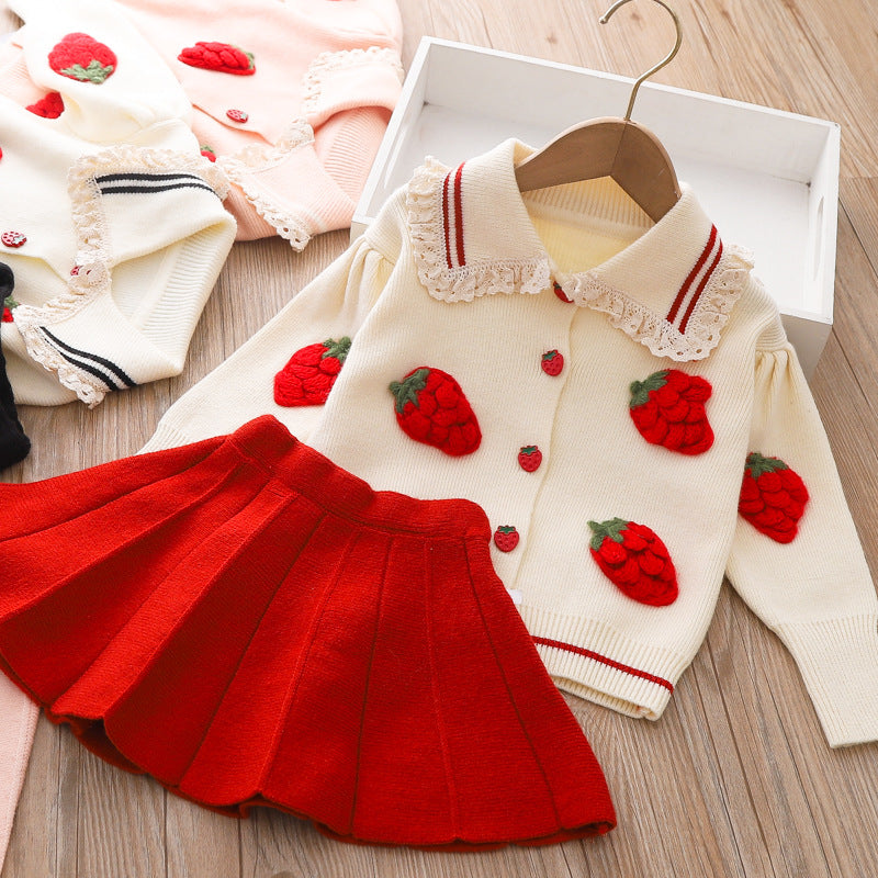 Girls Fall School Outfit Girls Autumn Princess Outfit Two-piece set