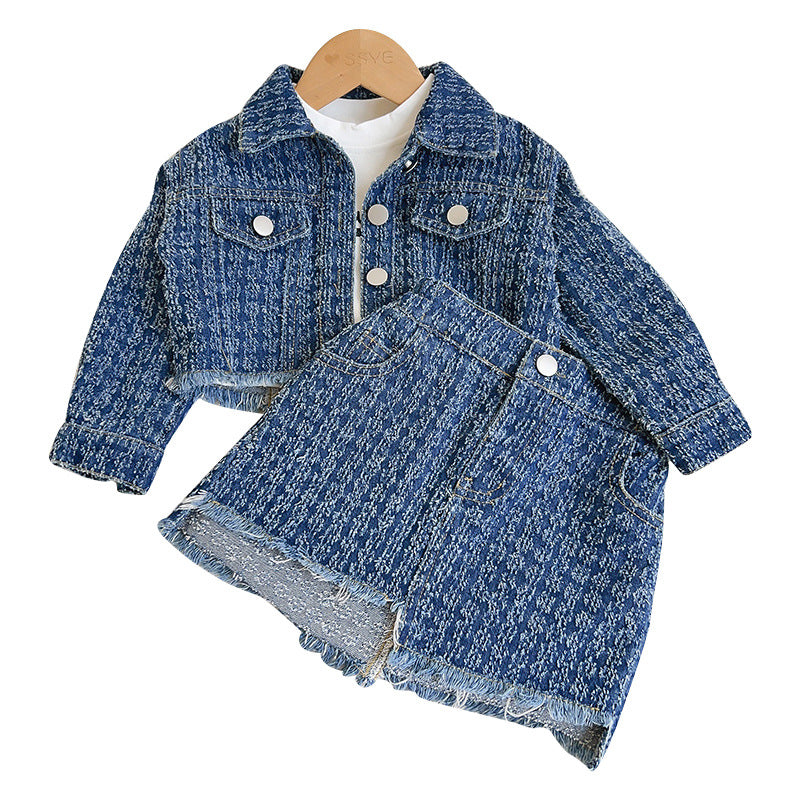 Girls Back to School Outfit Girls Autumn School Outfit Two-piece Set