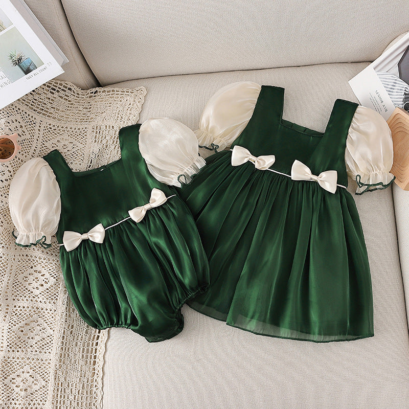 Girls Summer Vacation Princess Dress Girls Beach Dress