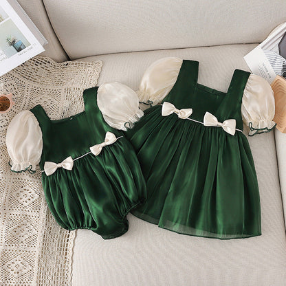 Girls Summer Vacation Princess Dress Girls Beach Dress