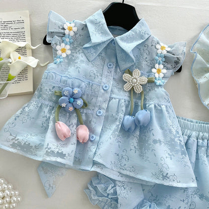 Girls Summer Holiday Outfit Girls Summer Beach Outfit Two-piece set