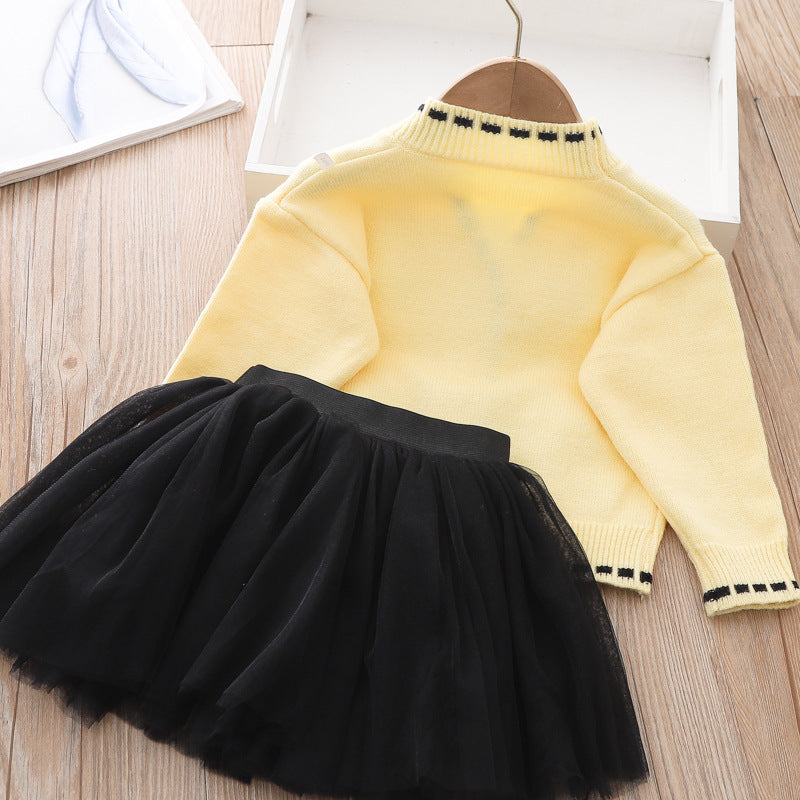 Girls Floral Vacation Outfit Girls Elegant School Outfit Two-piece set