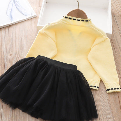 Girls Floral Vacation Outfit Girls Elegant School Outfit Two-piece set