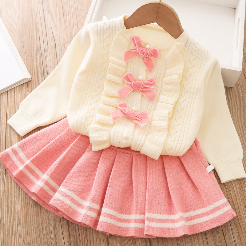 Girls Autumn School Outfit Girls Classic Outfit Two-piece Set