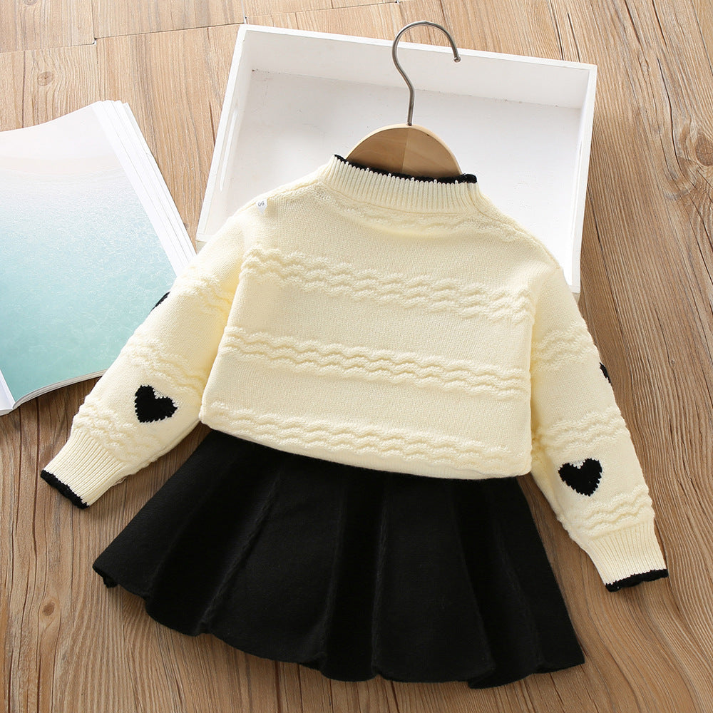 Girls Comfortable Outfit Girls Easy Daily Outfit Two-piece Set