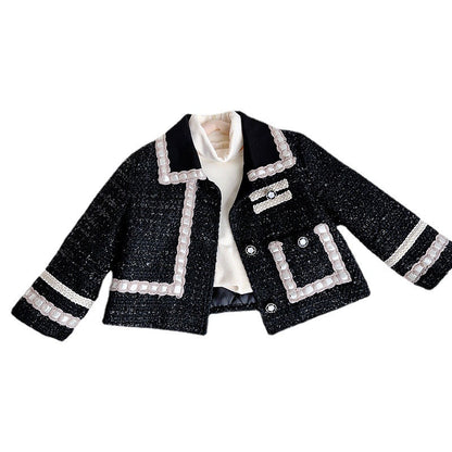 Girls Plaid Casual Outfit Girls Autumn School Outfit Two-piece Set