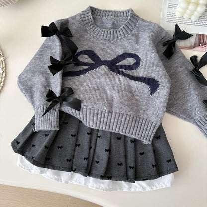 Girls Fall School Outfit Girls Comfortable Outfit Two-Piece Set