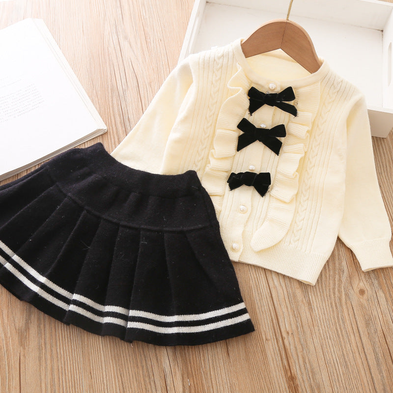 Girls Autumn School Outfit Girls Classic Outfit Two-piece Set