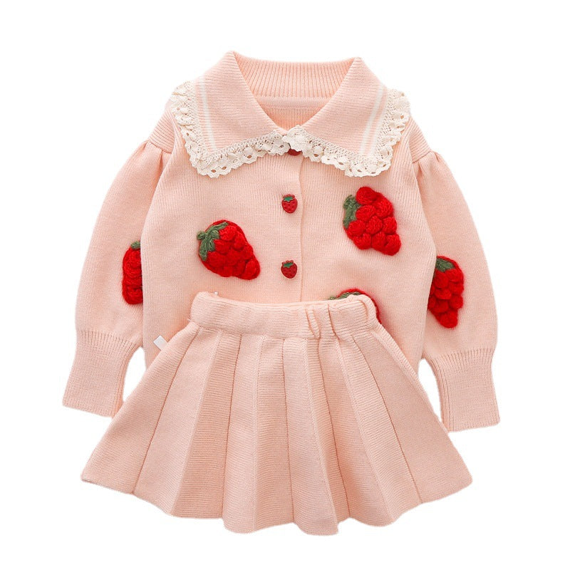 Girls Fall School Outfit Girls Autumn Princess Outfit Two-piece set