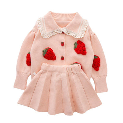 Girls Fall School Outfit Girls Autumn Princess Outfit Two-piece set