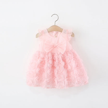 Girls Summer Holiday Dress Girls Vacation Beach Dress