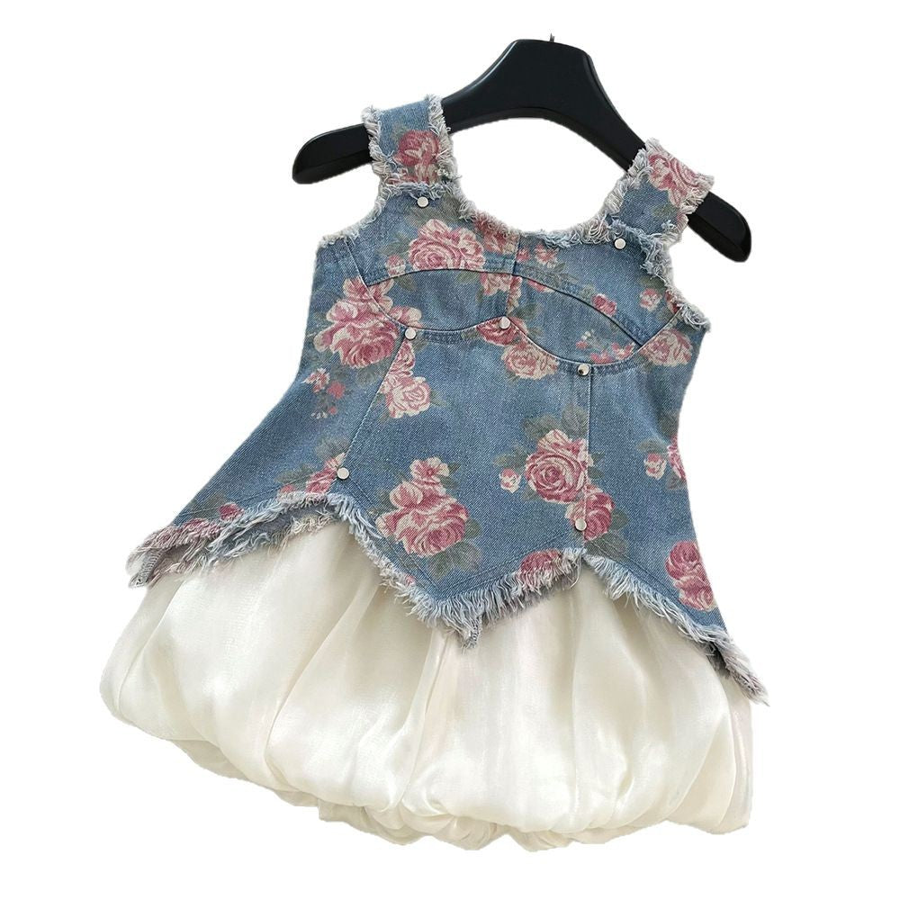 Girls Summer Vacation Outfit Girls Back to School Outfit Two-piece Set
