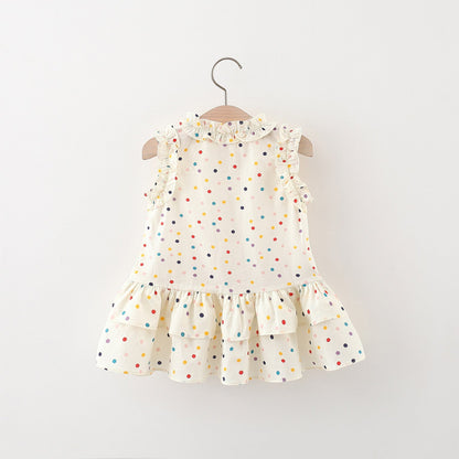 Girls Summer Vacation Dress Girls Elegant Holiday Dress