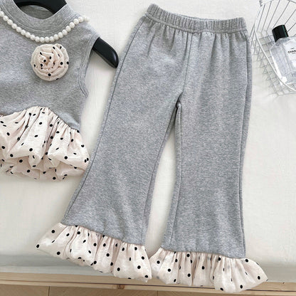 Girls Summer Vacation Outfit Girls Back to School Outfit Two-Piece Set