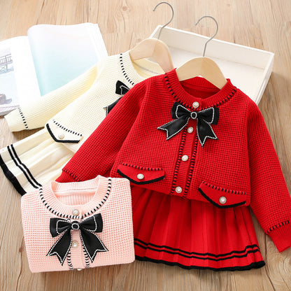 Girls Autumn Casual Outfit Girls Elegant Comfortable Outfit Two-piece Set