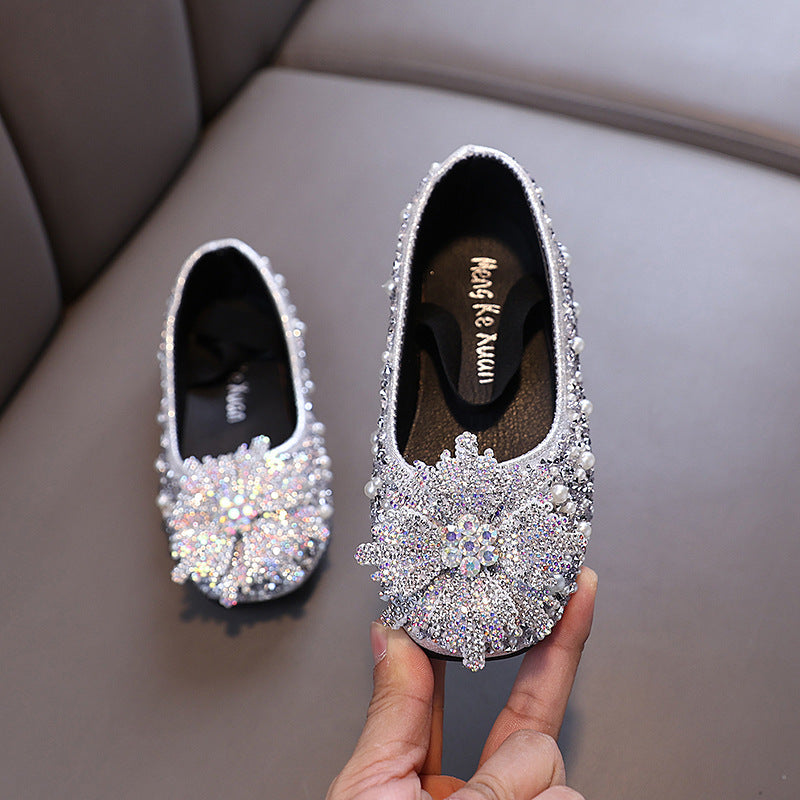 Baby Girl Princess Rhinestone Leather Shoes