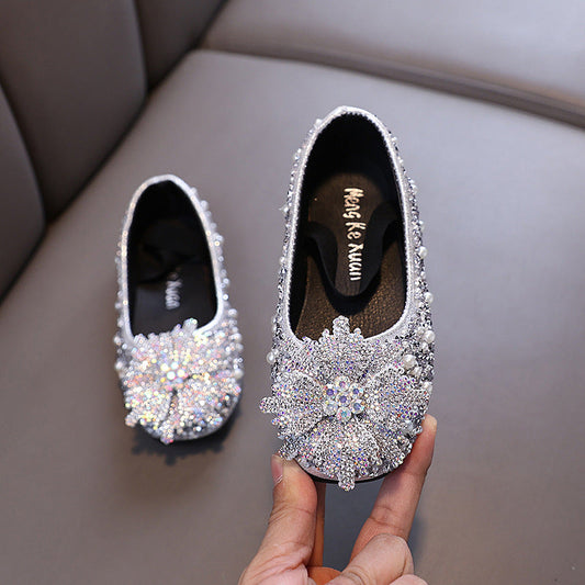 Baby Girl Princess Rhinestone Leather Shoes