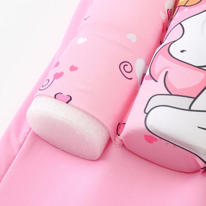 Children's Short-sleeved Buoyancy Onesie Swimsuit