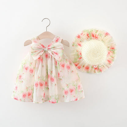 Girls Cute Vacation Dress  Girls Floral Vacation Dress