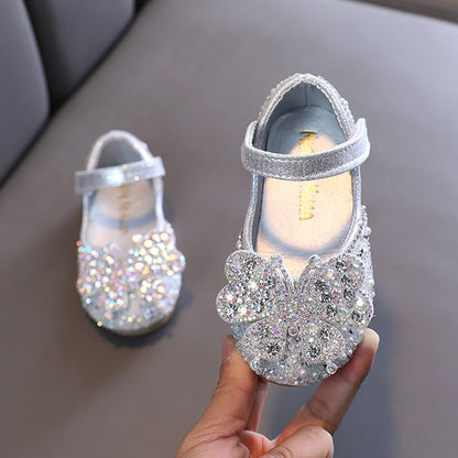 Girl's Butterfly Sequins Summer Princess Shoes