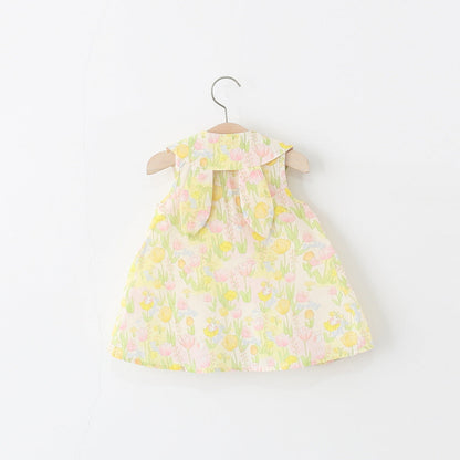 Girls Summer Holiday Dress Girls Floral Vacation Dress