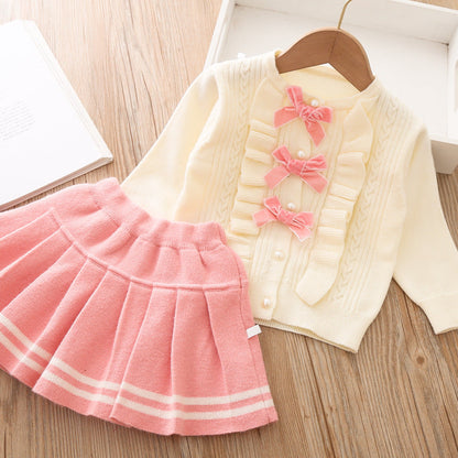 Girls Autumn School Outfit Girls Classic Outfit Two-piece Set