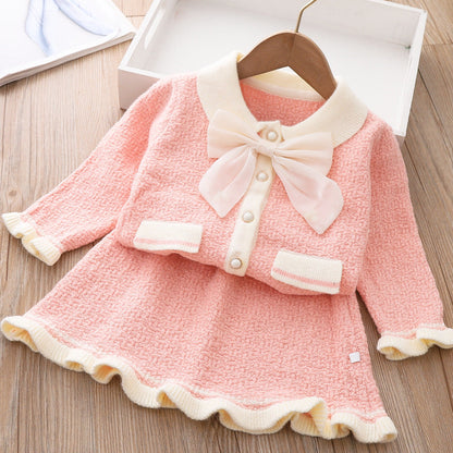 Girls Casual Comfortable Outfit Girls Fall Outfit Two-Piece Set