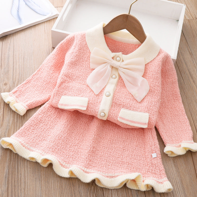 Girls Casual Comfortable Outfit Girls Fall Outfit Two-Piece Set