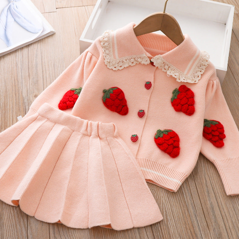Girls Fall School Outfit Girls Autumn Princess Outfit Two-piece set