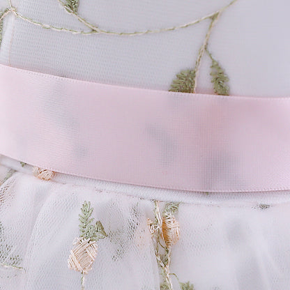 Baby Girl Floral Puffy Birthday Cake Dress Flower Girl Dresses