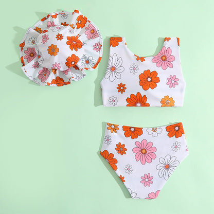 Children's Swimsuit Set New Girls Double-sided Swimsuit