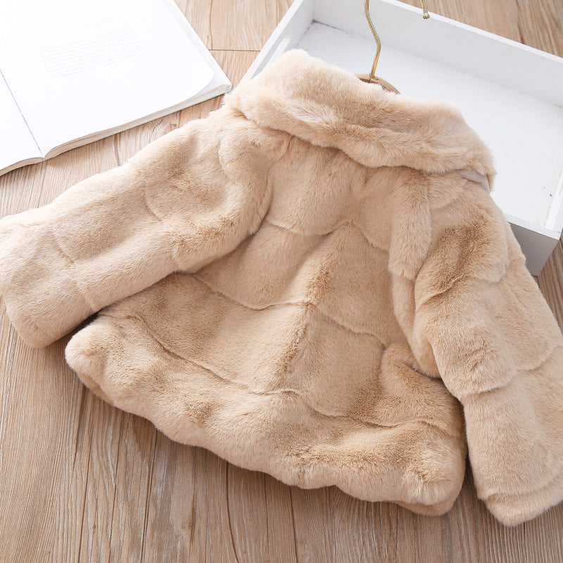 Girls Bow Winter Coat Girls Comfortable Outfit