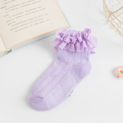 Cute Girls' Lace Princess Socks