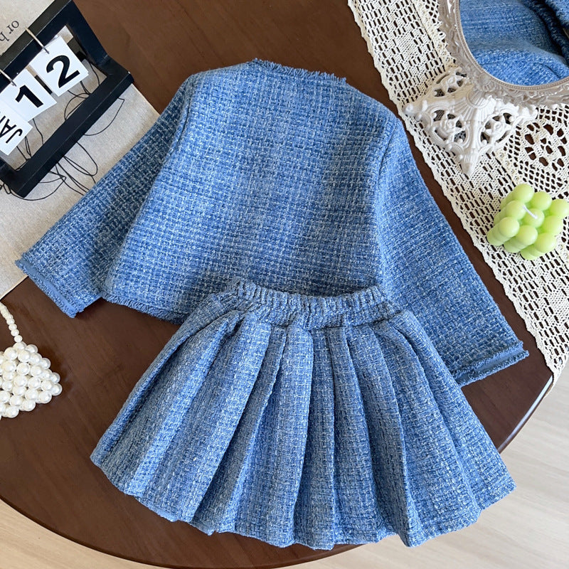 Girls Cute Birthday Outfit Girls Princess Outfit Two-piece Set