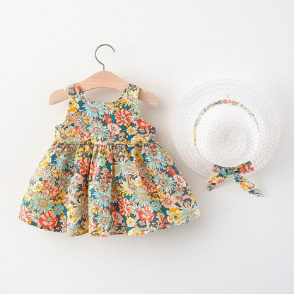 Girl Cute Beach Dress Baby Floral Holiday Dress