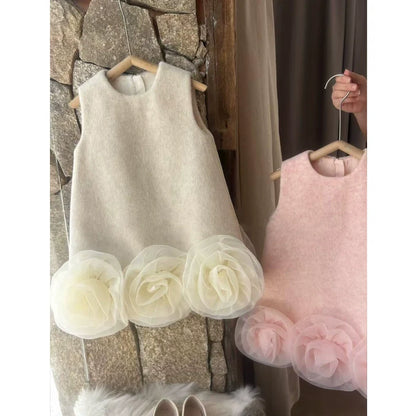 Girls Elegant Birthday Dress Girls Comfortable Dress