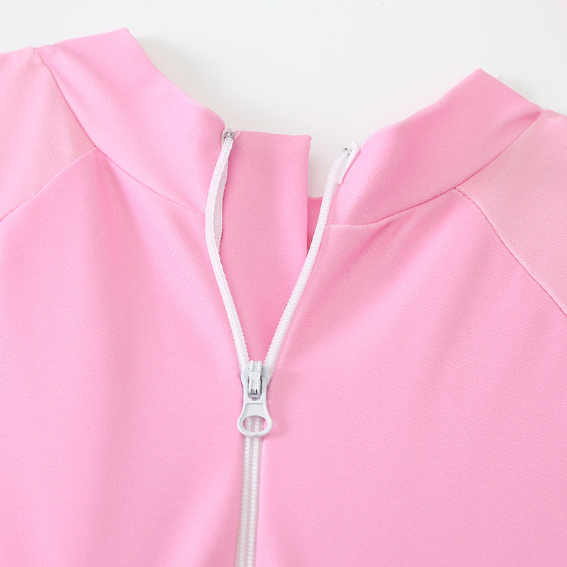 Children's Short-sleeved Buoyancy Onesie Swimsuit
