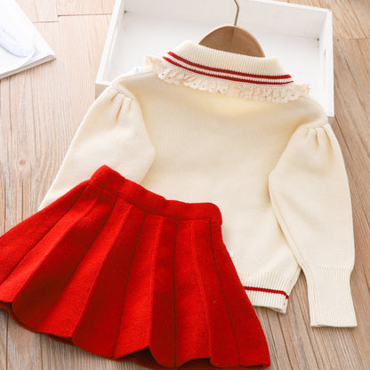 Girls Fall School Outfit Girls Autumn Princess Outfit Two-piece set