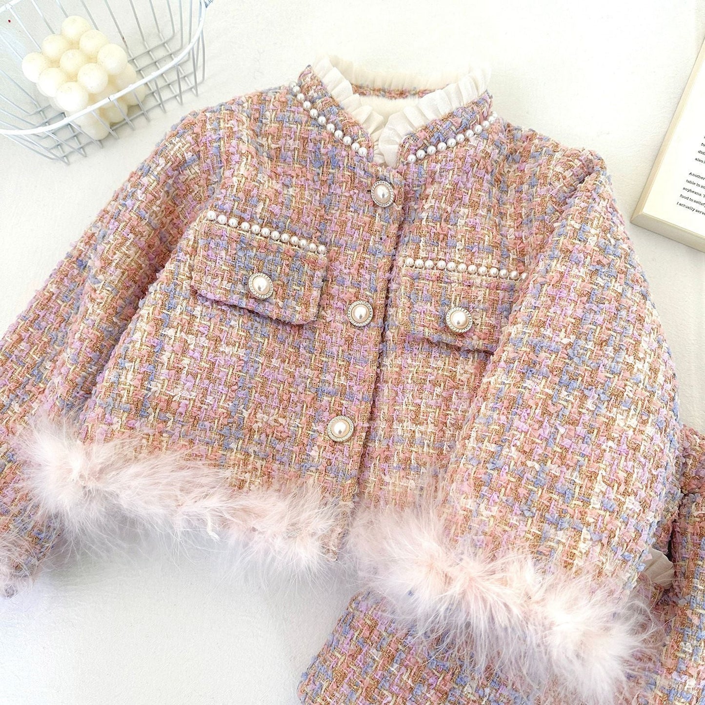 Girls Winter Comfortable Outfit Girls Birthday Outfit Two-piece Set