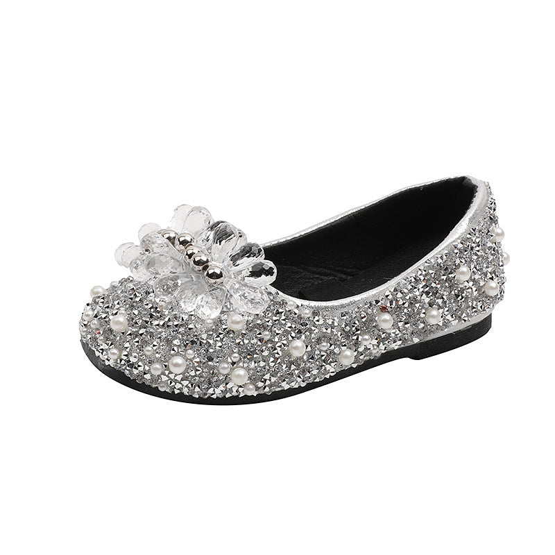 Cute Girls  Beauty Pageant Sequins Princess Shoes