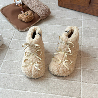 Girls Winter Cute Bows Snow Boots